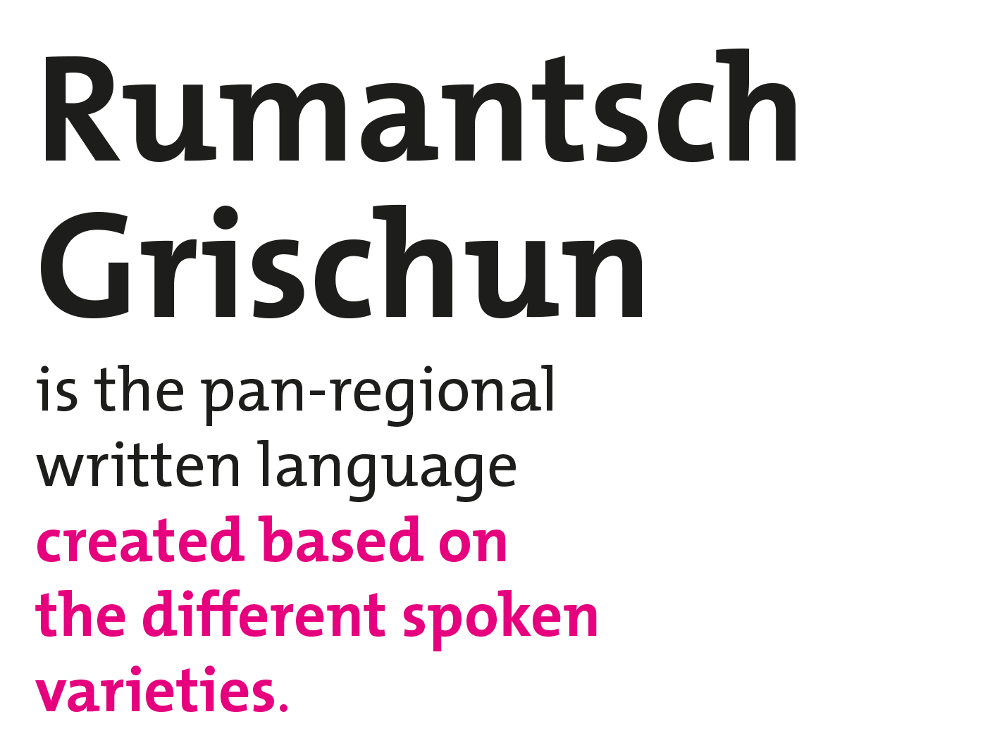 Let’s speak Romansh! – Rumantsch è…